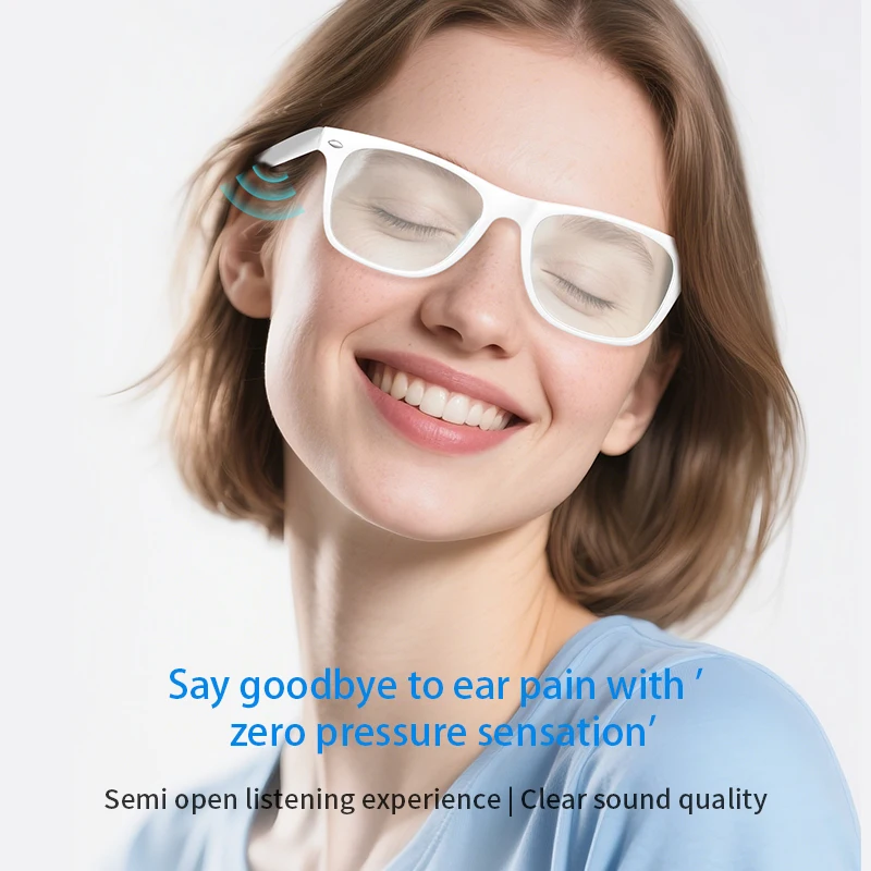 2026 New AI Translation Smart Glasses Bluetooth Call Headphones UV Protective Lenses Connected Bezel Outdoor Sports Sunglasses - Image 4