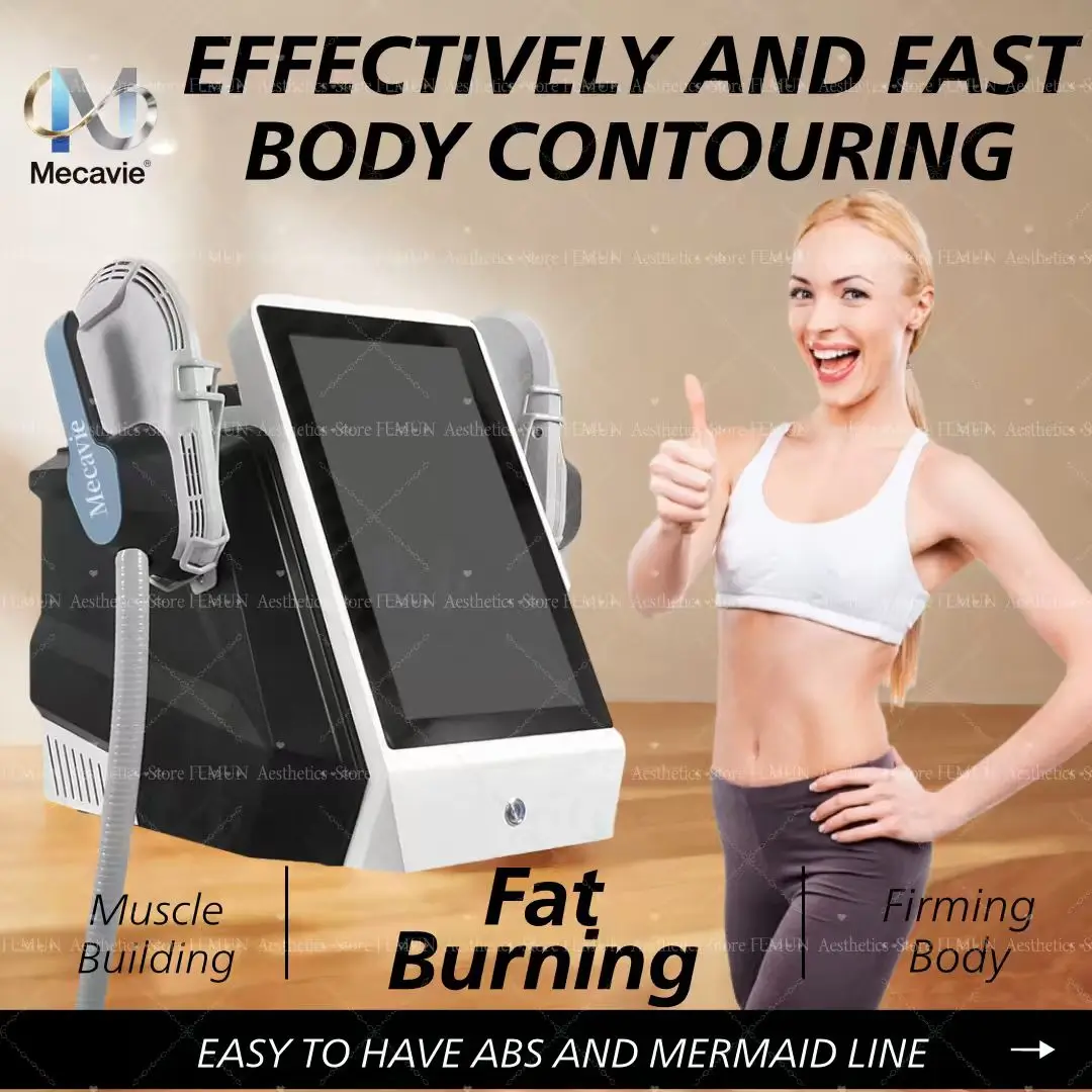 Professional RF EMSzero Body Fat Removal Machine Electric EMS Fat Burning Slimming Muscle Stimulator HI-EMT 6500W 2 Handle Neo