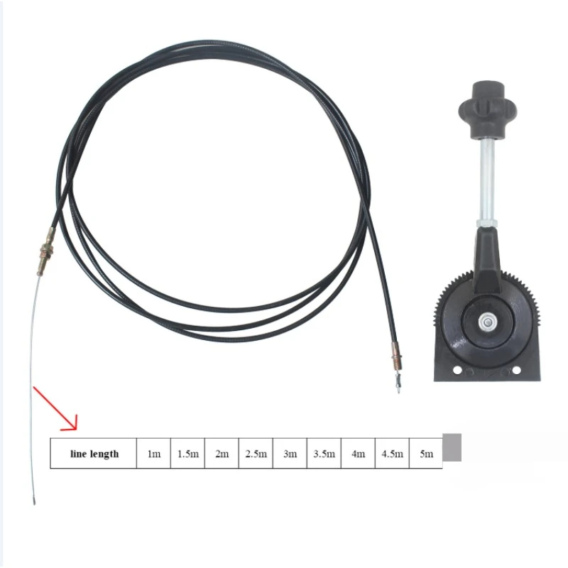 Hand Throttle Control for Excavator Harvester Tractor Ship Manure Spreader Throttle Cable Assembly Self-locking Controller - Image 4