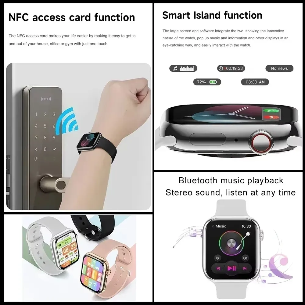 2026 GPS Smart Watch Series 10 For Apple Watch X 10 Memory Music Video Bluetooth Call Waterproof NFC Smartwatch For Android IOS - Image 6