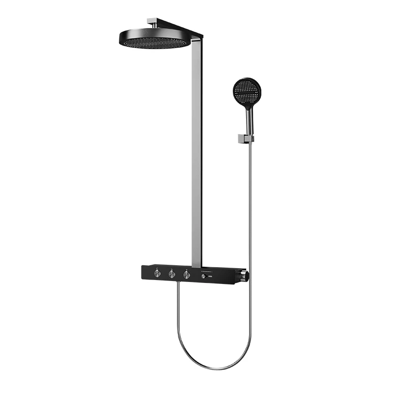 Modern Powerful VGX Thermostatic Shower System Set Luxury Concealed Bathroom Shower Set Brass Rainfall Shower Head Set Gold Shower Faucet Set - Image 8