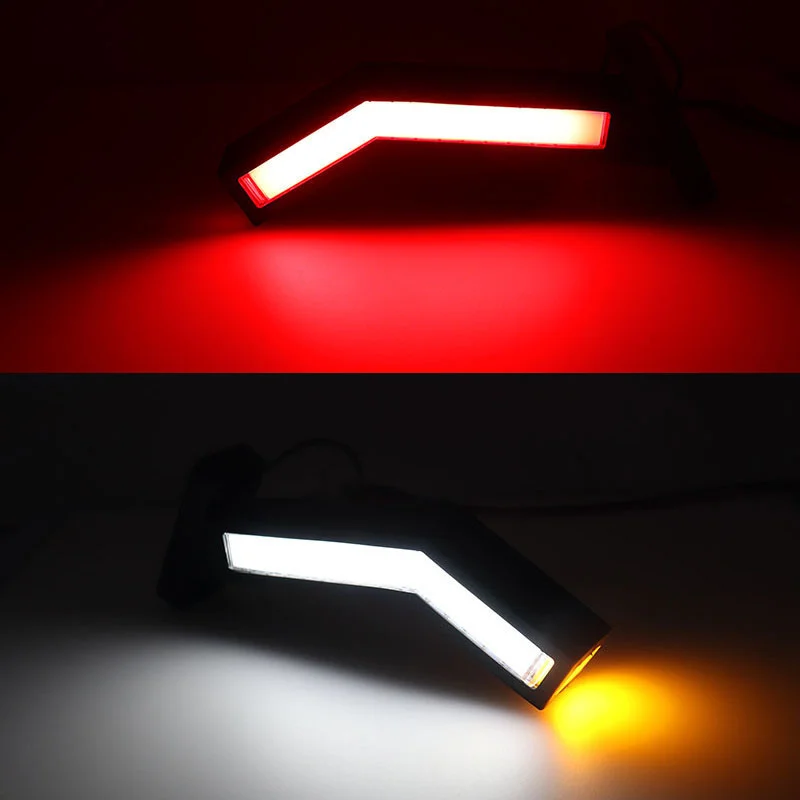 2PCS LED Neon Stalk Side Marker Light 12V 24V Truck Trailer Warning Indicator Position Lamp Universal Waterproof Amber Red White - Image 4