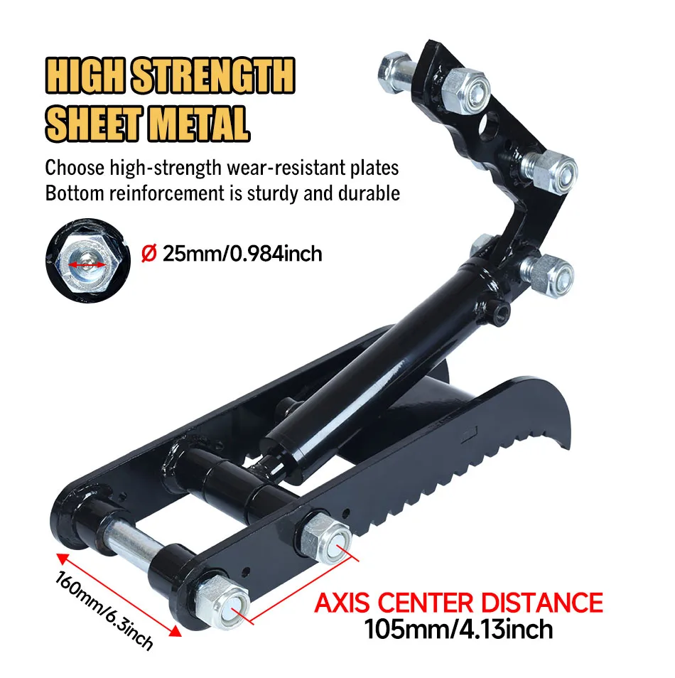Hydraulic Thumb Clamp For Mini Excavator, Mini Excavator Attachments - Metal Grab Thumb Clamp With L-Bracket - Image 2