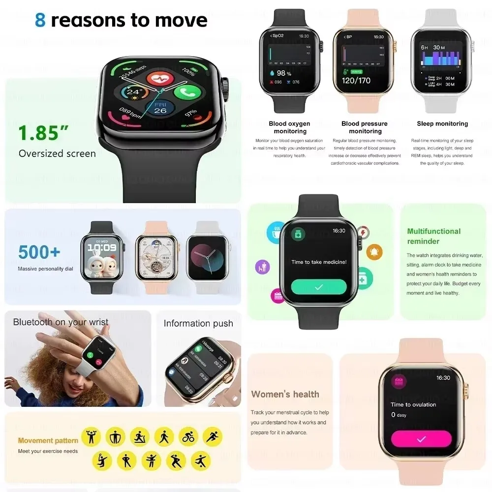 2026 GPS Smart Watch Series 10 For Apple Watch X 10 Memory Music Video Bluetooth Call Waterproof NFC Smartwatch For Android IOS - Image 2