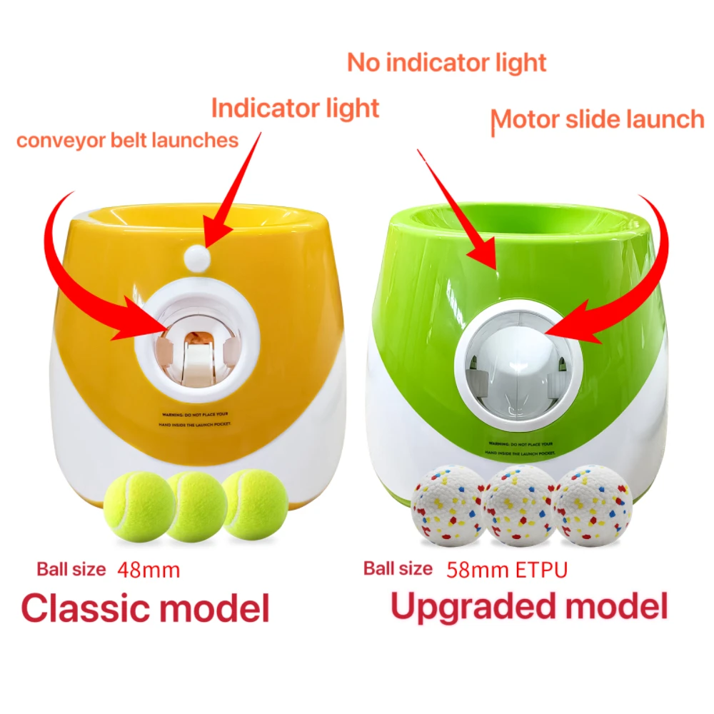 Dog Launcher Automatic Dogs Chase Toy Tennis Throwing Pinball Machine Fun Interactive Throw Rechargable Catapult USB Charging - Image 2