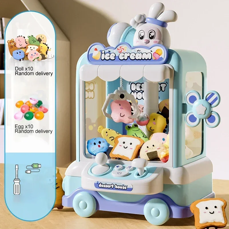 Big Size DIY Doll Machine Kids Coin Operated Play Game Mini Claw Catch Toy Crane Machines Music Doll Children Xmas Gifts Toys - Image 7