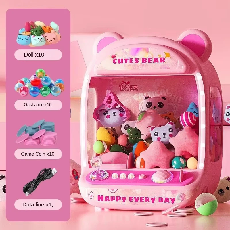 Big Size DIY Doll Machine Kids Coin Operated Play Game Mini Claw Catch Toy Crane Machines Music Doll Children Xmas Gifts Toys - Image 11
