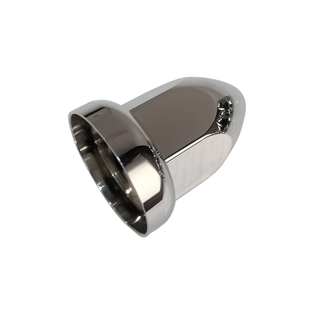 20PCS ABS Chrome Plastic 33mm Thread-on Spiked Lug Nut Covers Rocket Style Screw Bullet Flanged Push On for Semi Trucks Trailers - Image 4