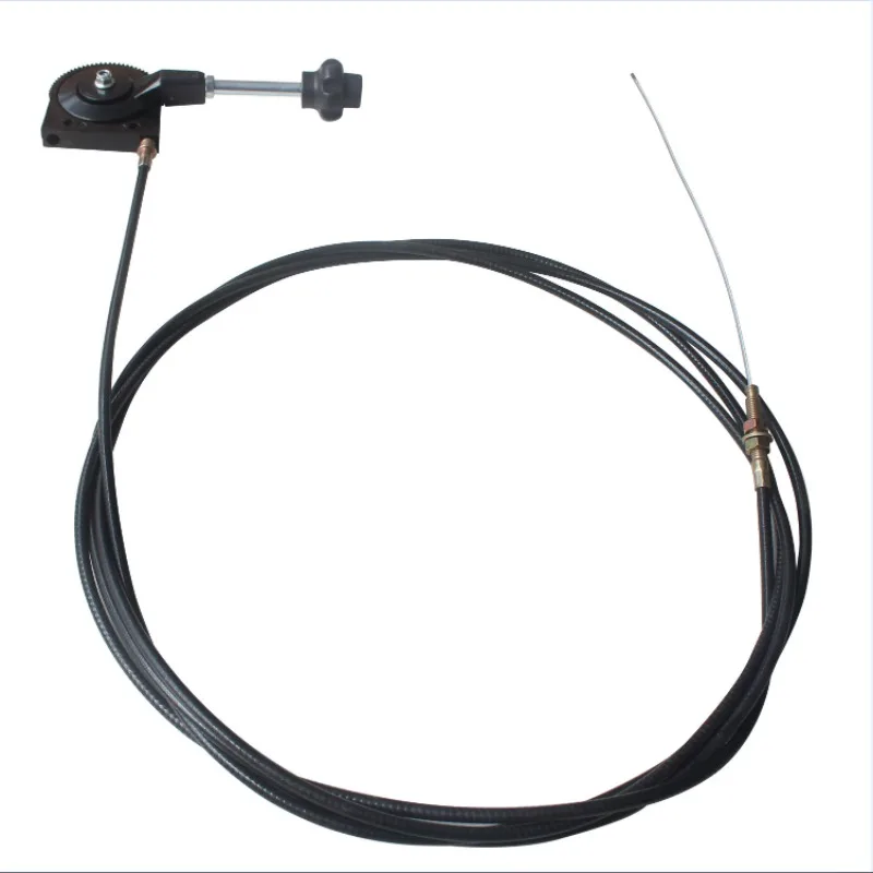 Hand Throttle Control for Excavator Harvester Tractor Ship Manure Spreader Throttle Cable Assembly Self-locking Controller - Image 2