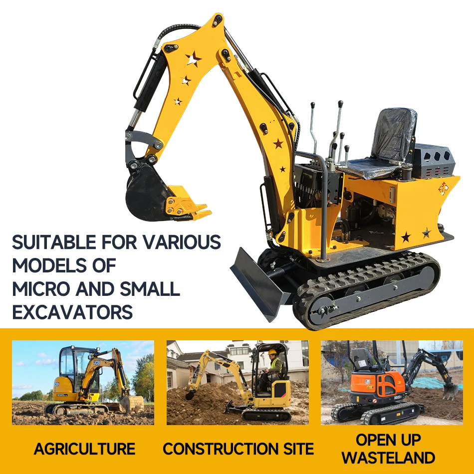 Mini Excavator 200mm Bucket High Strength Steel Backhoe Attachment For 1-3 Ton Digger For Trenching Pipeline Laying Landscaping - Image 5