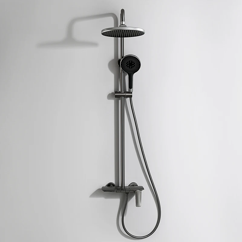 VGX Modern Shower System Set Gold Bathroom Shower Head Set Luxury Shower Faucet Set 3-way Rainfall Shower Mixer Crane Black Grey Chrome - Image 8