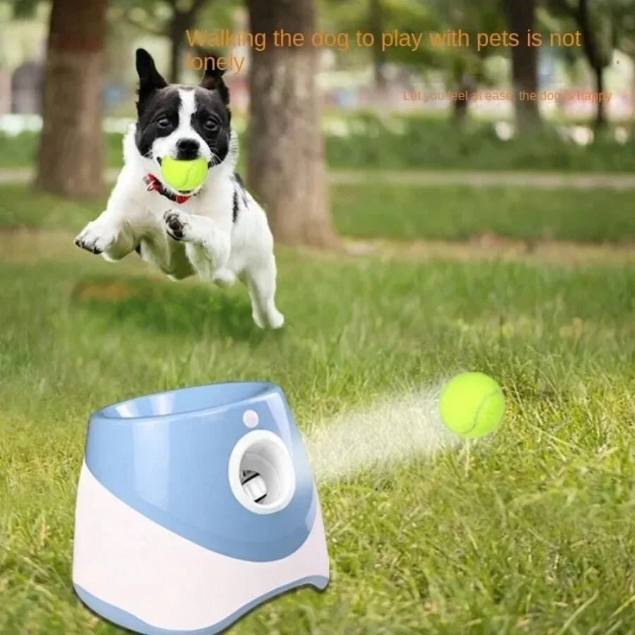 Dog Launcher Automatic Dogs Chase Toy Tennis Throwing Pinball Machine Fun Interactive Throw Rechargable Catapult USB Charging - Image 3