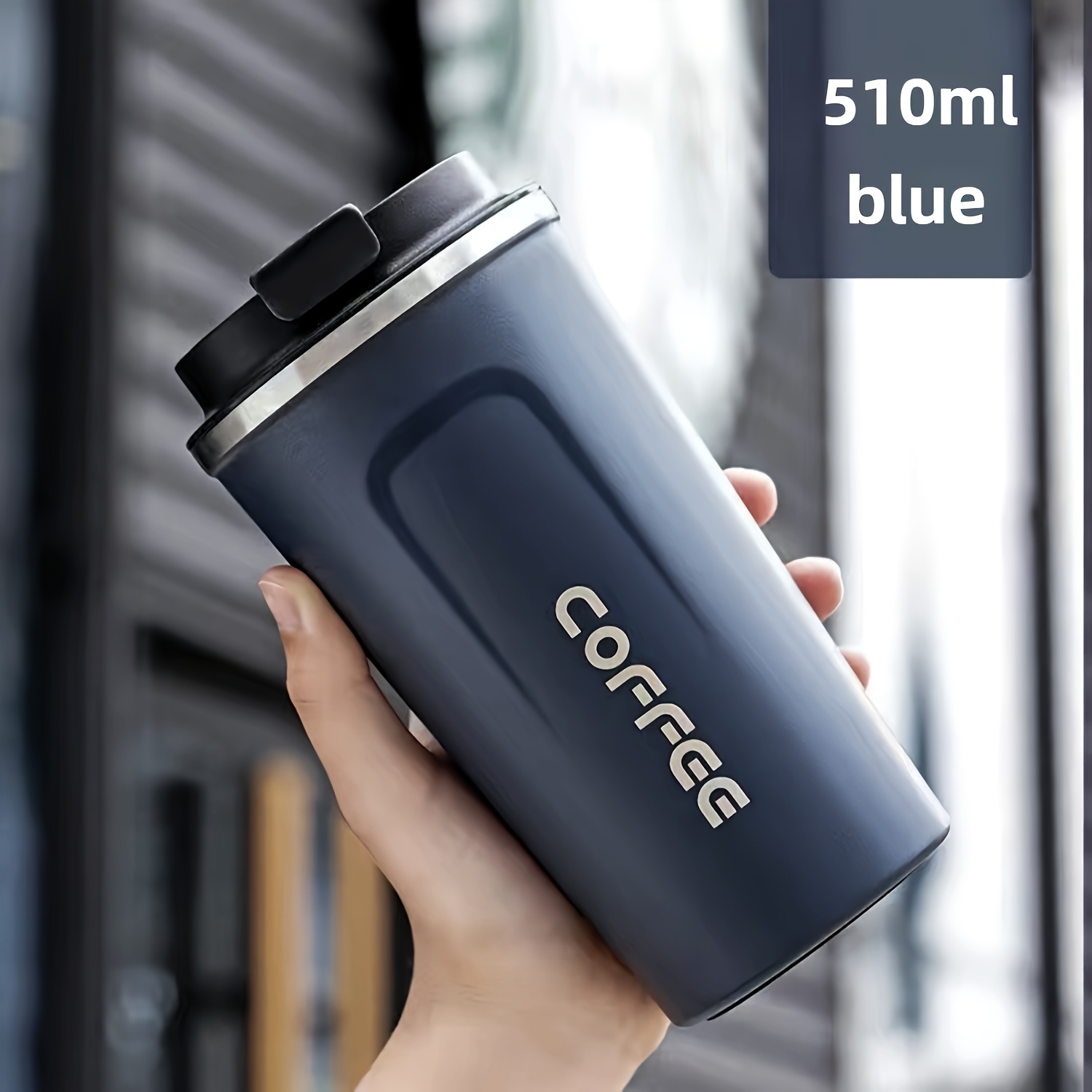 LDQ Coffee Travel Mug - Leak-Proof Double-Wall Vacuum Insulated with 304 Stainless Steel, Matte Reusable Cup Suitable for Hot/Cold Drinks, Coffee & Tea for Commuting, Camping, Office - Ideal Gift for Coffee Lovers - Image 9