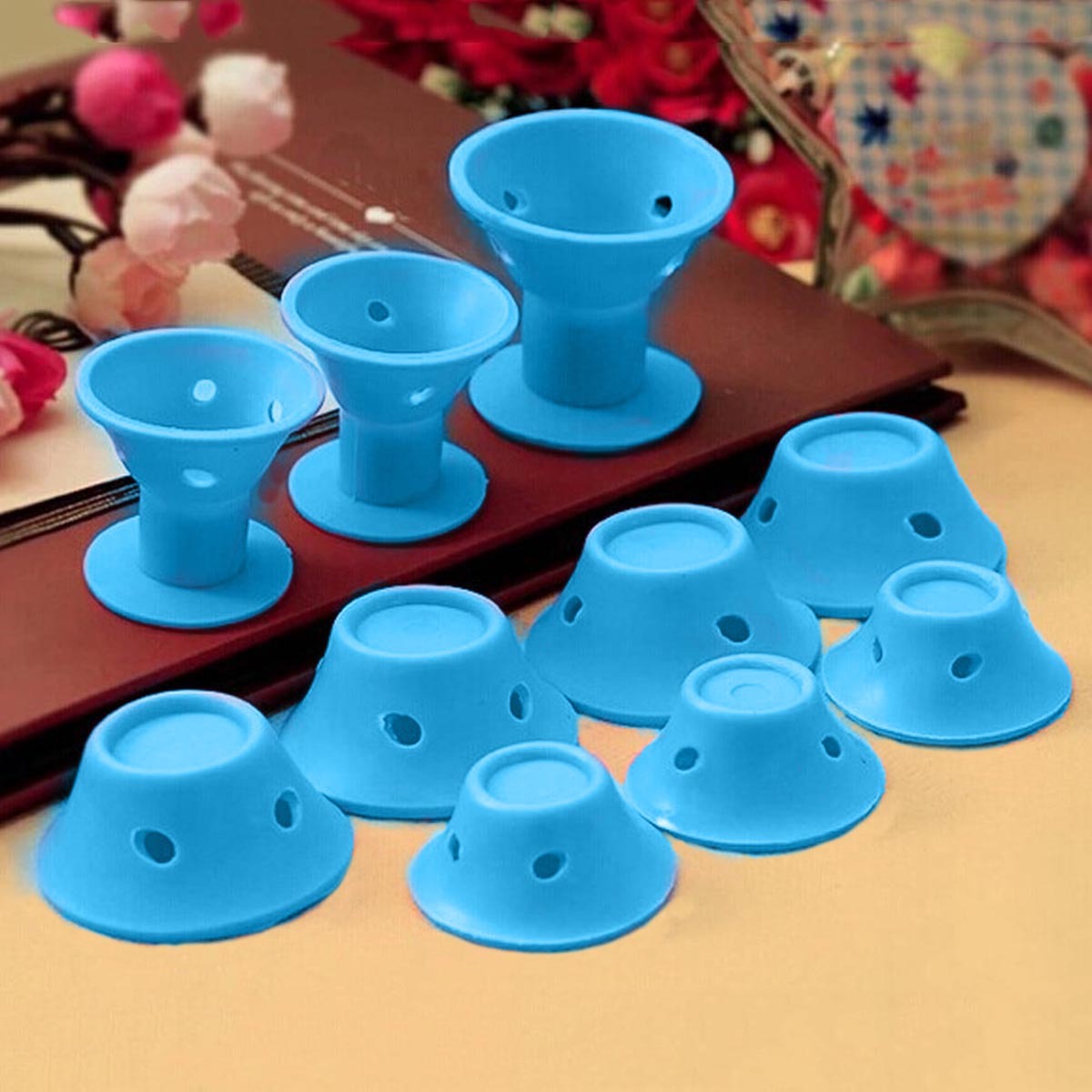 Soft Rubber Magic Hair Care Rollers Silicone Hair Curlers No Heat Hair Styling Tool - Image 10