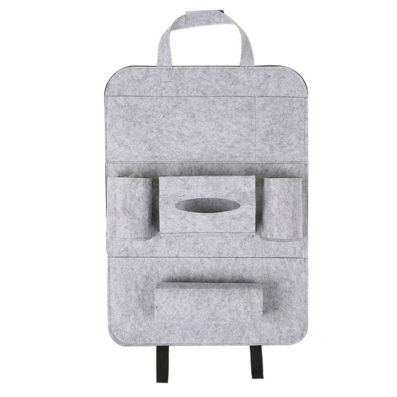Auto Car Backseat Organizer Car-Styling Holder Multi-Pocket Seat Wool Felt Storage Multifunction Vehicle Accessories Bag - Image 8