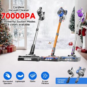 Max 70Kpa Portable Household Low Noise Vacuum Cleaner Handheld Vacuum Cleaner Aspirating Vacuum Cleaner, Suitable for Hard Floors, Pet Hair, And Carpets, Lightweight Powerful Vacuum Cleaner Includes Corded And Cordless Vacuum Cleaners