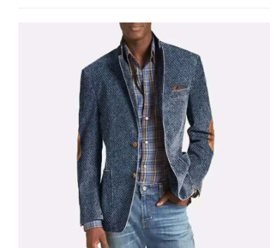 Denim Suit Casual Solid Color Men's Clothing Men's Suit Mens Suits For Men Mens Clothing Outfit Man Costumes Elegant Formal Classic - Image 8