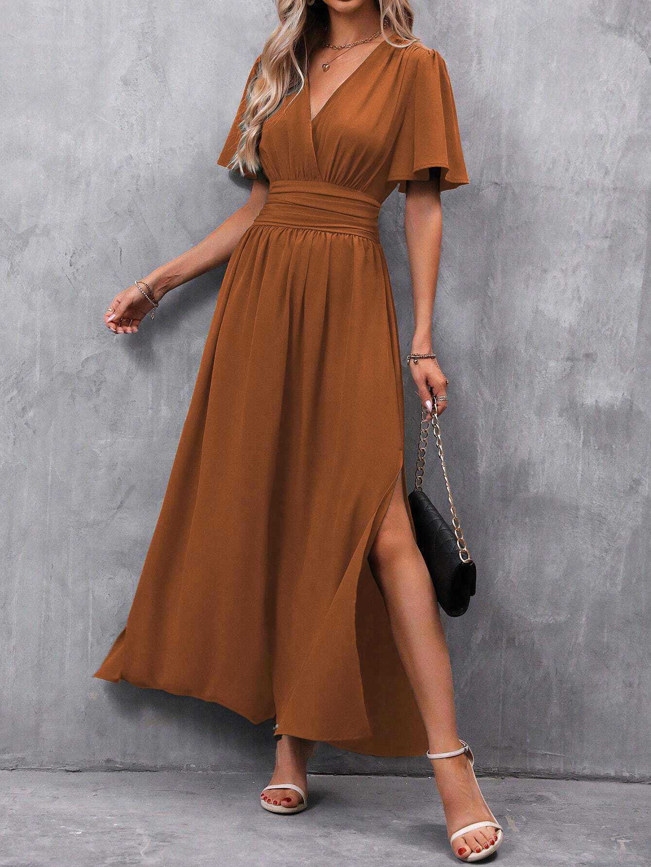 Fashionable Elegant Split Dress Women's Clothing - Image 8