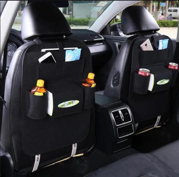 Universal Multifunctional Car Seat Bag with Foldable Table PU Leather Multi-pocket - Image 7