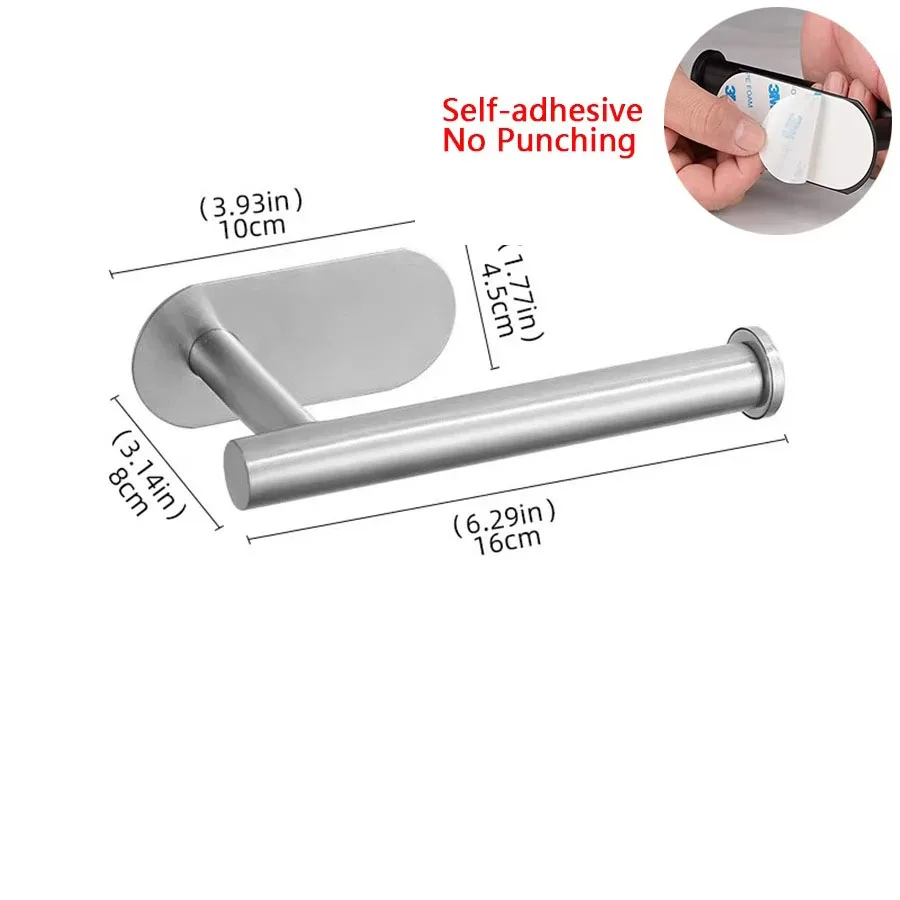 Black Gold Toilet Paper Holder Bathroom Wall Mount Multifunction WC Paper Phone Holder Shelf Towel Roll Shelf Accessories - Image 16