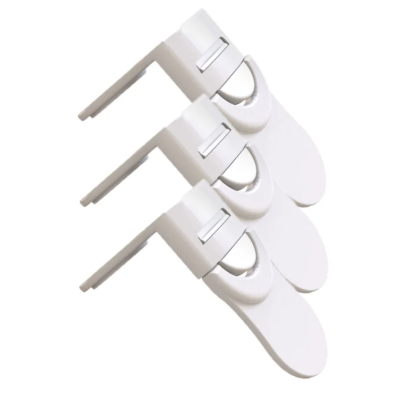 Baby Safety Drawer Lock Anti-Pinching Hand Cabinet Drawer Locks Plastic White Safety Buckle for Children Kids Protection - Image 11