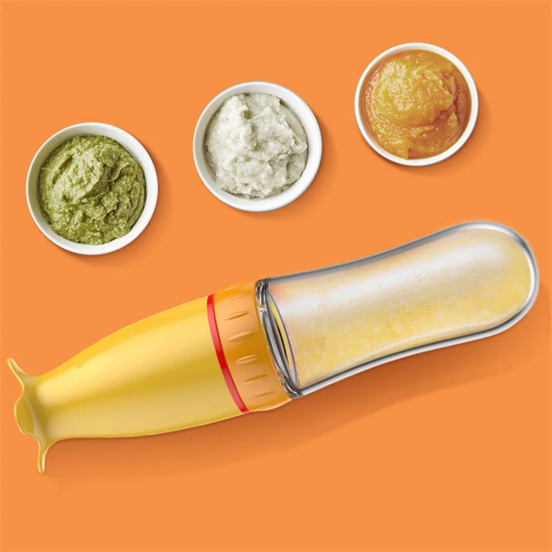 Safe Useful Silicone Baby Bottle With Spoon Food Supplement Rice Cereal Bottles Squeeze Spoon Milk Feeding Bottle Cup - Image 6