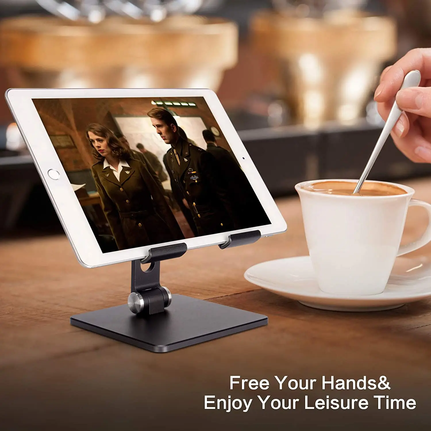 Aluminium Alloy Phone Holder Stand Mobile Smartphone Support Tablet Desk Portable Metal Cell Phone Holder for iPhone iPad - Image 6