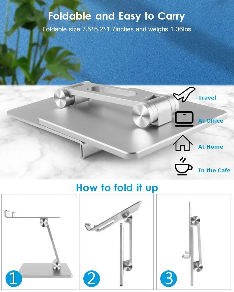 Aluminium Alloy Phone Holder Stand Mobile Smartphone Support Tablet Desk Portable Metal Cell Phone Holder for iPhone iPad - Image 4