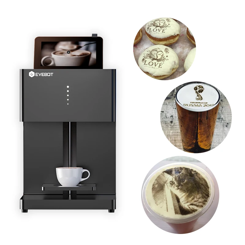 EVEBOT 3D Latte Art Coffee Printer Machine Automatic Beverages Food Selfie With WIFI Connection Printing Edible Ink Cartridges - Image 3