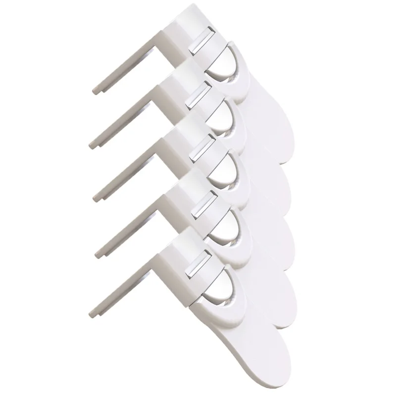 Baby Safety Drawer Lock Anti-Pinching Hand Cabinet Drawer Locks Plastic White Safety Buckle for Children Kids Protection - Image 12