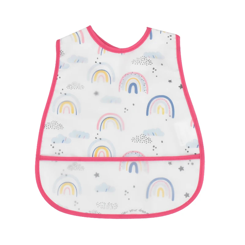 2026 New Cartoon Pattern EVA Waterproof Pocket Lunch Feeding Bibs Adjustable Baby Bibs Cute Children Baby Apron Kids Burp Cloths - Image 23