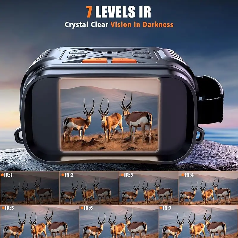 1080P Night Vision Binoculars 10x Digital 800m Full Dark Infrared Night Vision Telescope Goggles 2.8” Large Screen For Camping - Image 2