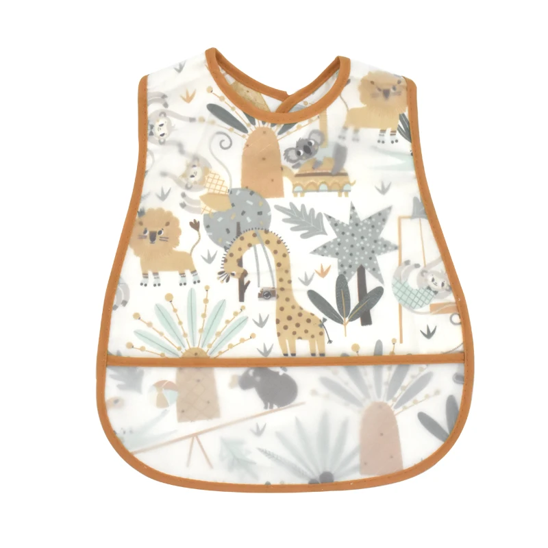 2026 New Cartoon Pattern EVA Waterproof Pocket Lunch Feeding Bibs Adjustable Baby Bibs Cute Children Baby Apron Kids Burp Cloths - Image 34