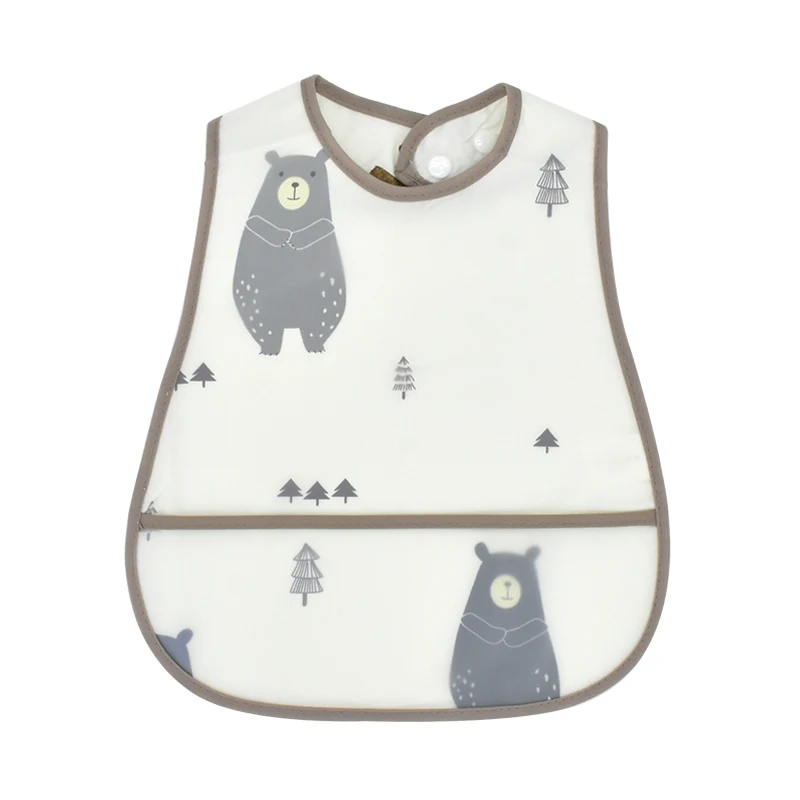 2026 New Cartoon Pattern EVA Waterproof Pocket Lunch Feeding Bibs Adjustable Baby Bibs Cute Children Baby Apron Kids Burp Cloths - Image 29