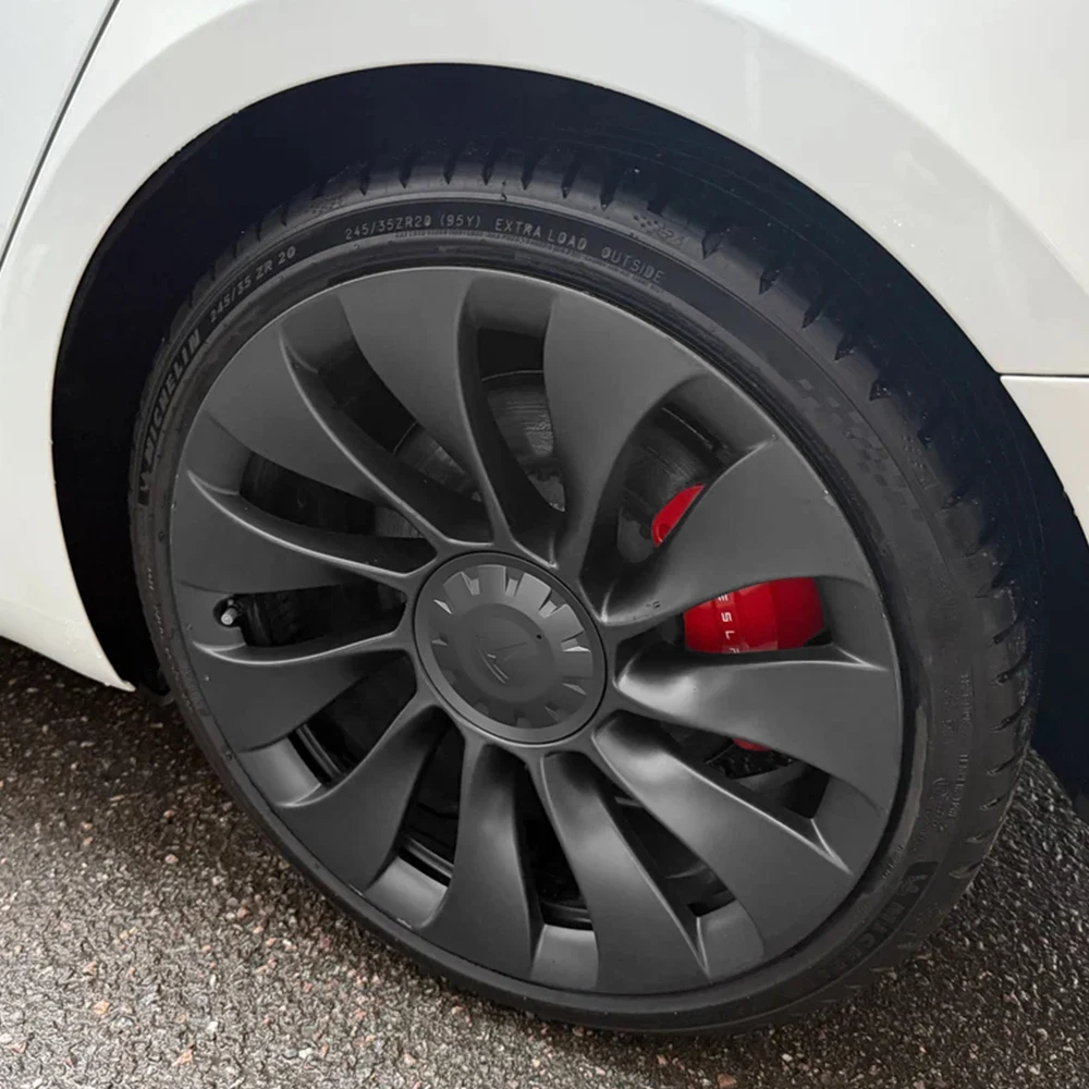 4pcs 21 Inch Original Car Wheel Center Hub Caps Badge Rim Hub Dustproof Cover Emblem Decoration For Tesla Model Y Accessories - Image 6