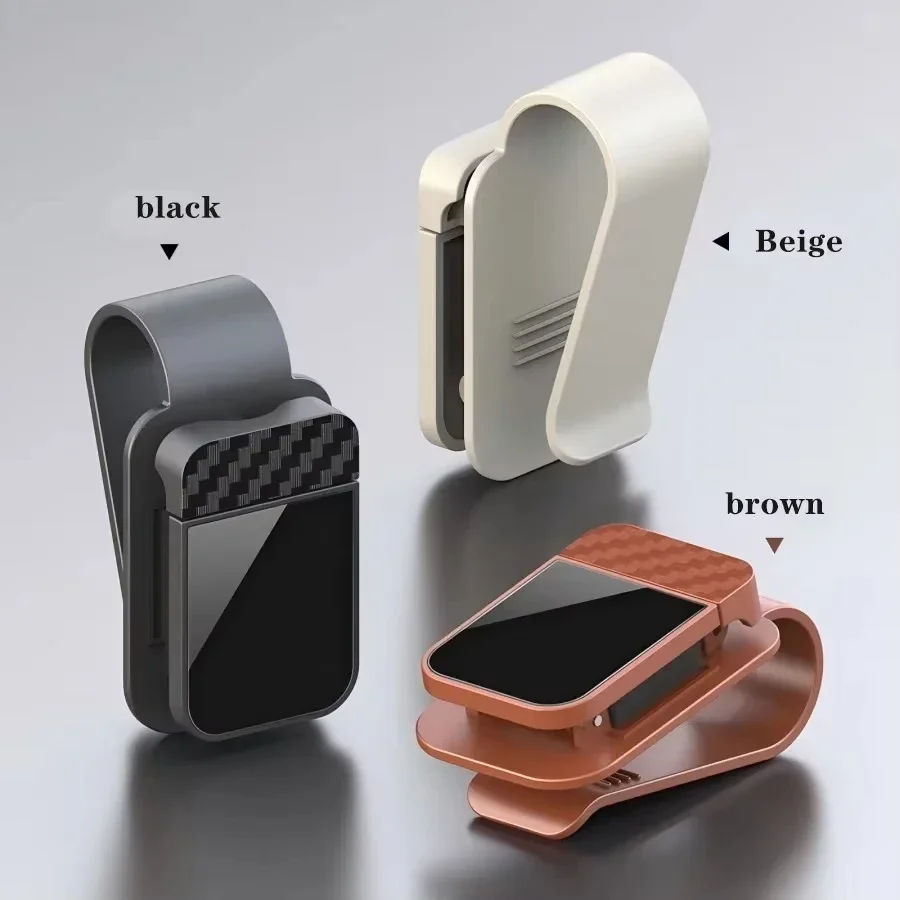 High Quality Car Sunglasses Clip , Sun Visor Glasses Holder Card Ticket Holder Stable Storage Clips Eyeglasses Hanger Car Interior Accessories - Image 4