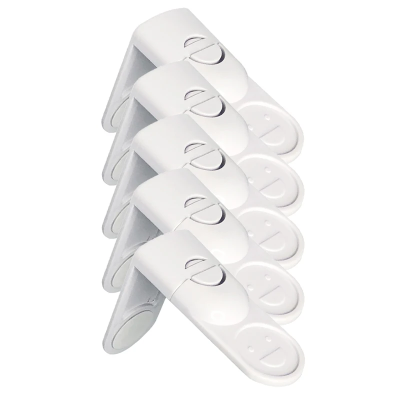 Baby Safety Drawer Lock Anti-Pinching Hand Cabinet Drawer Locks Plastic White Safety Buckle for Children Kids Protection - Image 14