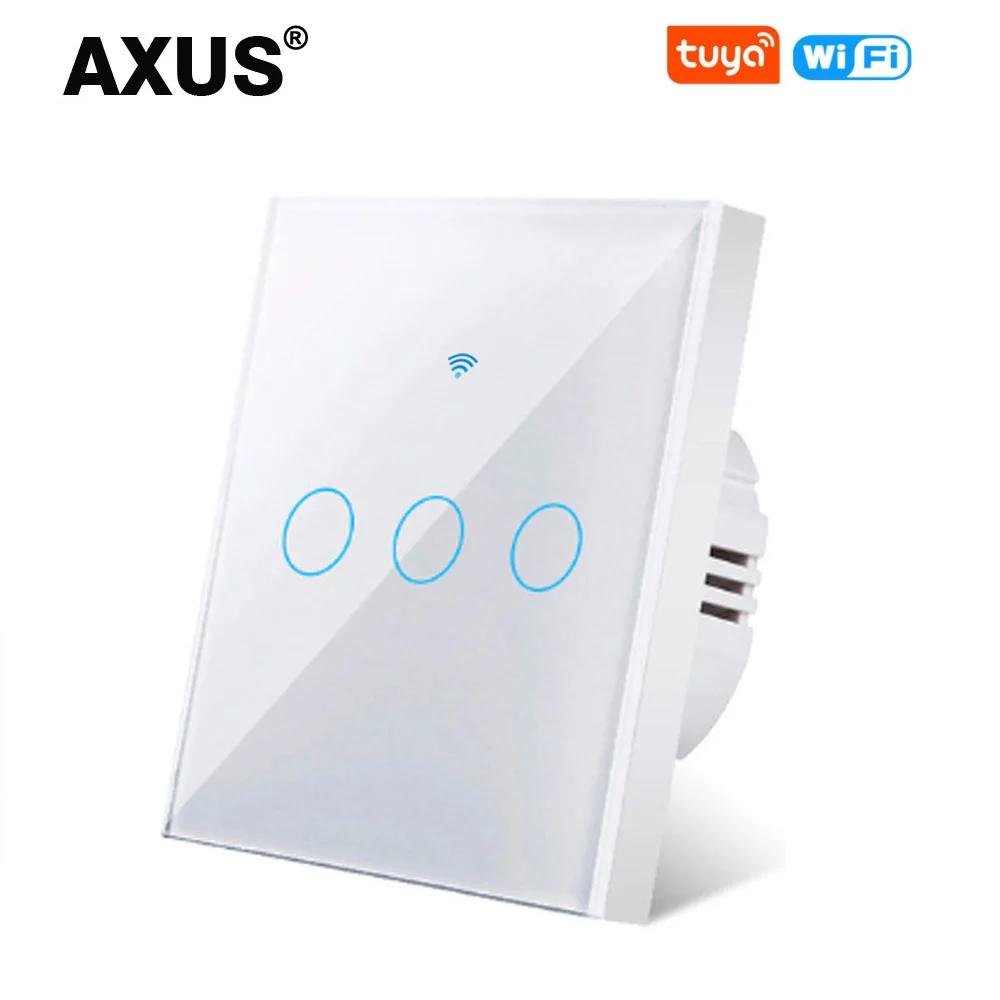 AXUS WiFi Smart Light Switches Touch Switch RF433 No Neutral Wire Smart Home Life Tuya App Control Support Alexa Google Home - Image 7
