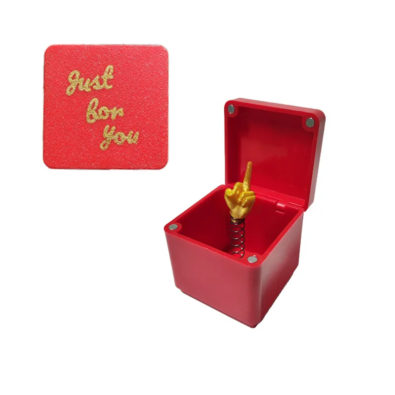 Funny Interesting Prank Gift Middle Finger in Box Christmas Box Funny Creative Gifts Office Desk Decoration - Image 6