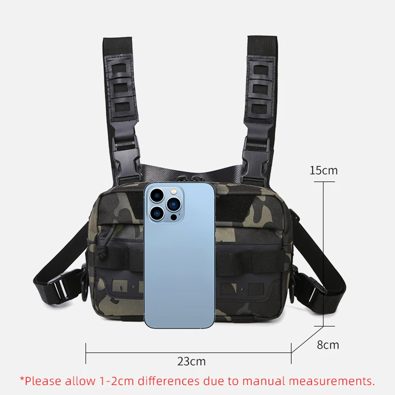 Fishing Vest Bag Men's Camo Fishing Lures Utility Tackle Chest Bags Waist Pack Outdoor Mountaineering Camping Hiking Hunting - Image 5