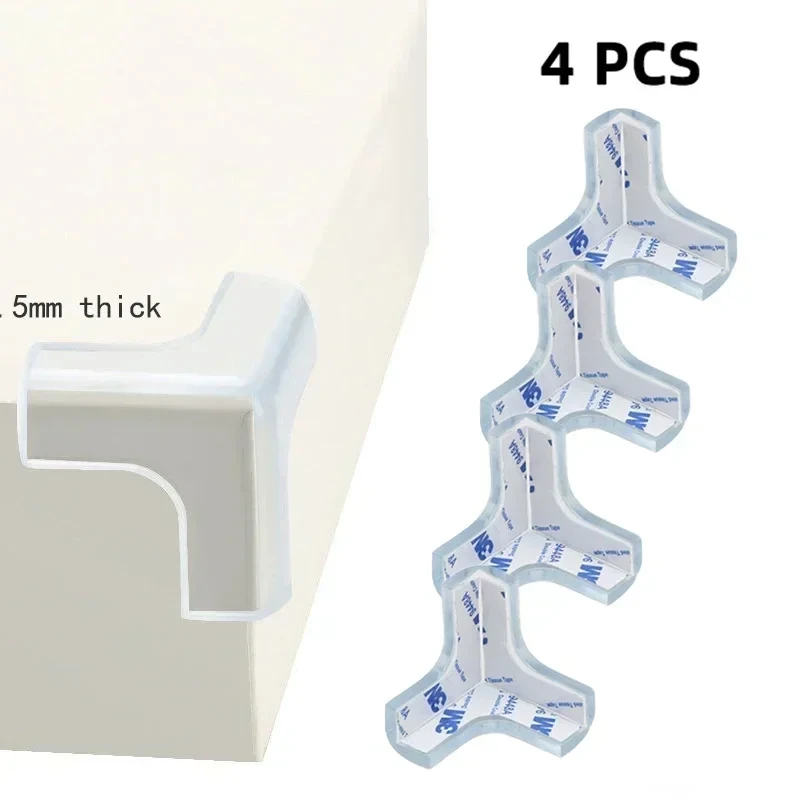Transparent PVC Baby Protection Strip with Double-Sided Tape Anti-Bumb Kid Safety Table Edge Furniture Guard Corner L Protectors - Image 8