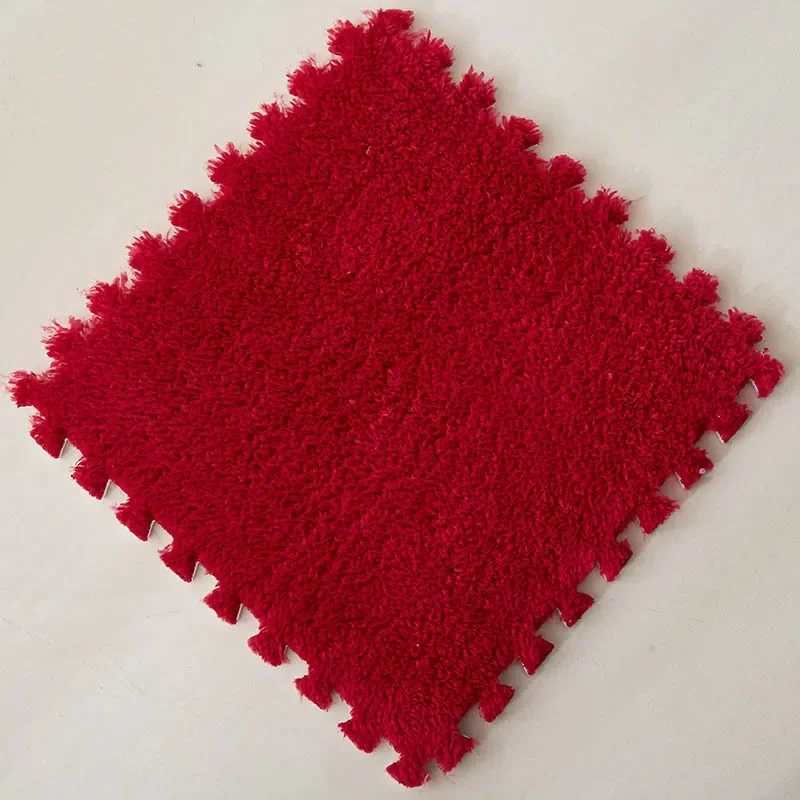 30*30CM Soft Plush Children Kids Rug Play Mat Puzzle Carpet Warm Playmat Interlocking Exercise Tiles Floor Carpet Decoration Mat - Image 15