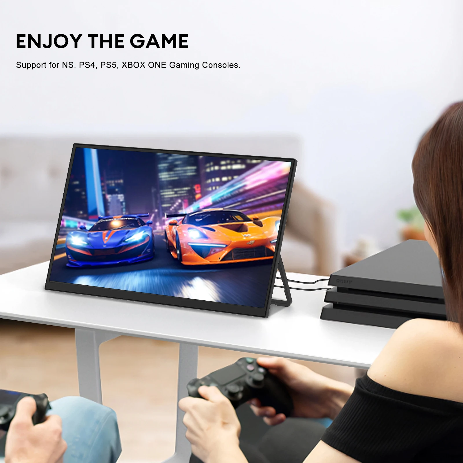 ZEUSLAP 18.5inch 1920*1080P 100Hz HDMI Type C Gaming Portable Monitor for Phone,NS, PS5, XBOX, PC, Laptop Extend Screen - Image 6