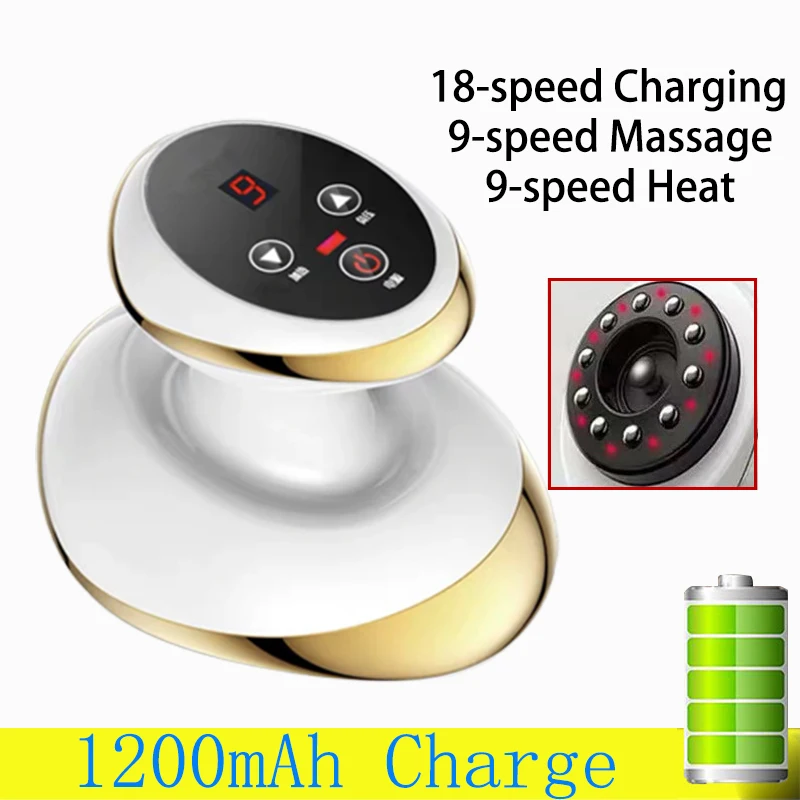 Home Electric Guasha Scraping Massage Cupping Body Massager Vacuum Cans Suction Cup Heating Fat Burner Anti-cellulite Massager - Image 9
