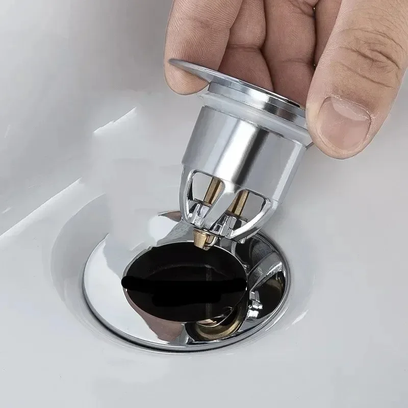 3/1PCS Universal Basin Drain Filter Copper Pop-Up Bounce Core Hair Catcher Bath Stopper Kitchen Bathroom Sink Bathtub Accessory - Image 3