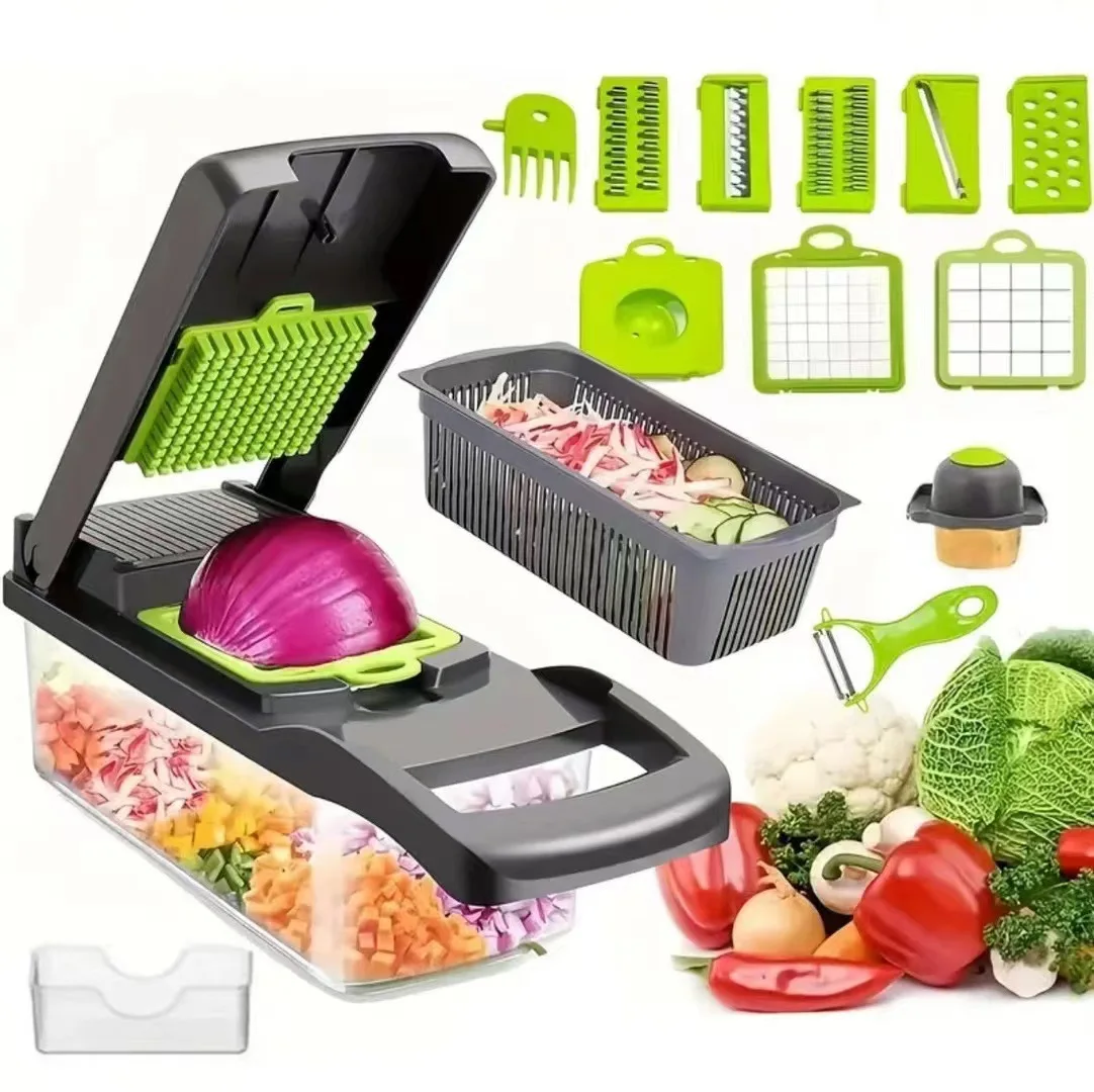 Multi-functional Vegetable Cutter, Kitchen Household, Potato Shreds, Shredded and Diced, Radish Grater, Slicer Kitchen Gadgets - Image 7