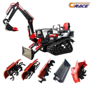2025 New Rubber Track Crawler Traktor 25hp 35 Hp 50 Hp 60hp 80hp 100 Hp Farm Crawler Mini Tractor 4x4 Agriculture
