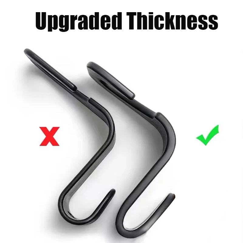 1/4Pcs Car Headrest Hooks Hanger for Bags Seat Back Organizer Holder Clips Auto Fastener Hooks Car Storage Interior Accessories - Image 5