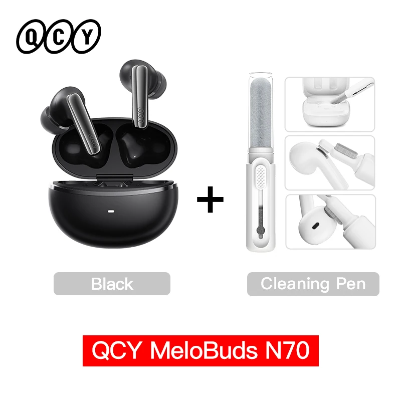 QCY MeloBuds N70 Adaptive ANC Wireless Earbuds Bluetooth 6.0 LDAC Hi-Res Audio 6 Mics Wireless Charging Earphones 50Hrs IPX5 - Image 10