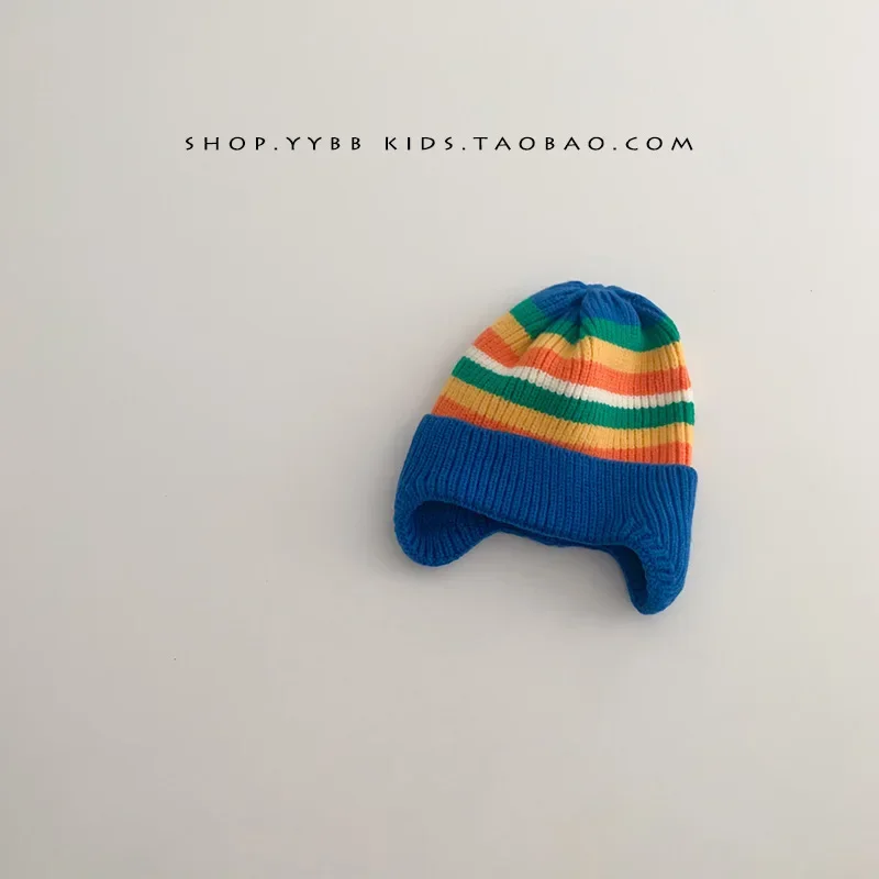 Baby wool hat cute bear ear protection hat children winter thickened warm knitted Korean version of the baby hat - Image 7